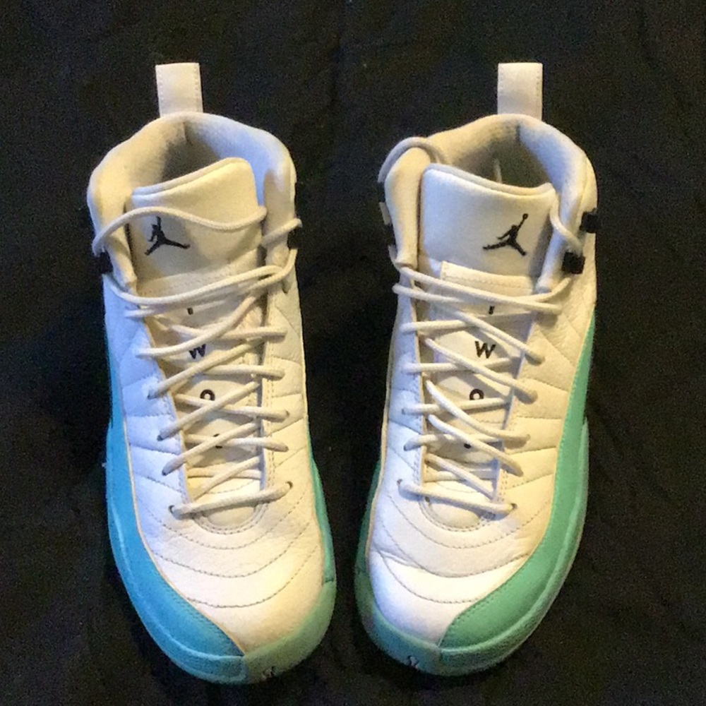 Jordan 12s retro light aqua